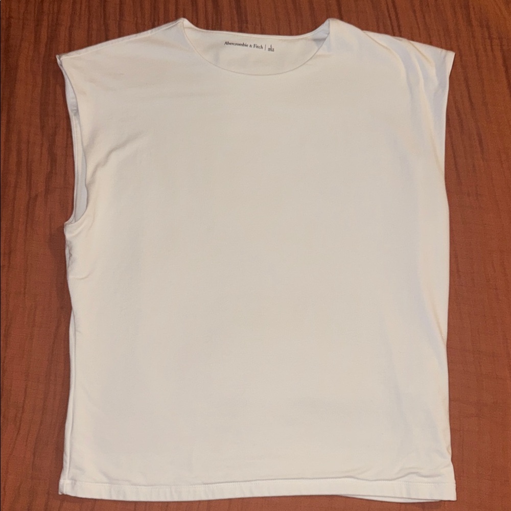 Abercrombie & Fitch white Sleeveless Top